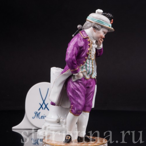 Антикварная статуэтка Смеющийся мальчик, Meissen, Германия, кон.18 - нач.19 вв.