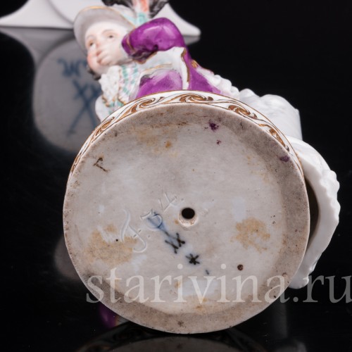 Антикварная статуэтка Смеющийся мальчик, Meissen, Германия, кон.18 - нач.19 вв.