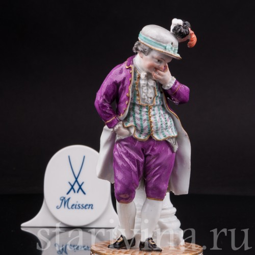 Антикварная статуэтка Смеющийся мальчик, Meissen, Германия, кон.18 - нач.19 вв.