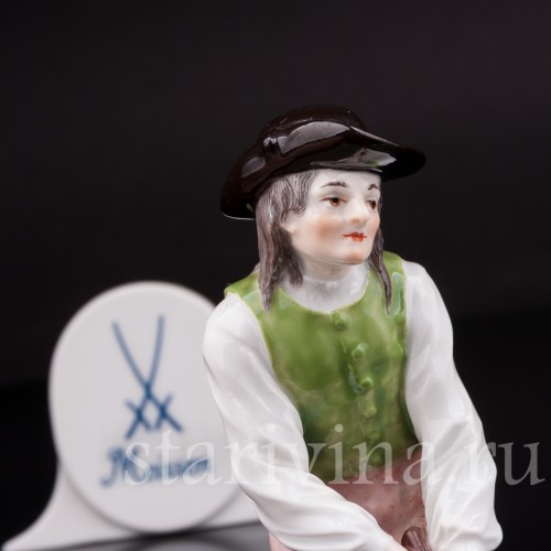Фарфоровая статуэтка работника Дровокол Meissen, Германия, кон. 19 - нач. 20 вв.