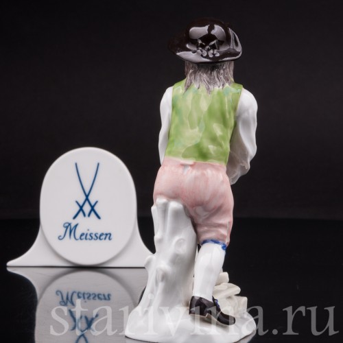 Фарфоровая статуэтка работника Дровокол Meissen, Германия, кон. 19 - нач. 20 вв.