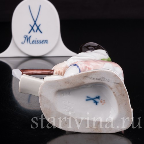 Фарфоровая статуэтка работника Дровокол Meissen, Германия, кон. 19 - нач. 20 вв.