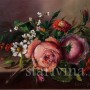 Картина маслом Натюрморт с розами, Германия, вт. пол. 20 в.