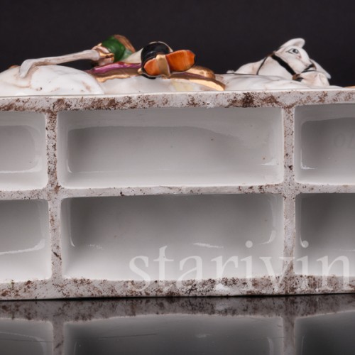 Фарфоровая статуэтка всадника Жан-Батист Бессье, Wilhelm Rittirsch, Германия, 1950-1974 гг.