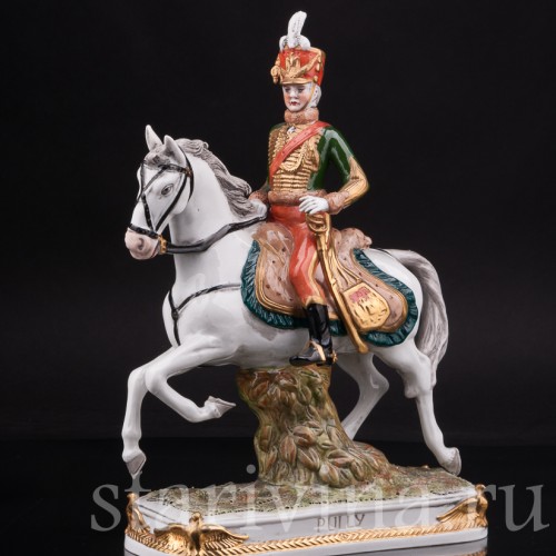 Фарфоровая статуэтка всадника Генерал Пюлли Scheibe-Alsbach, Германия, вт пол. 20 века.