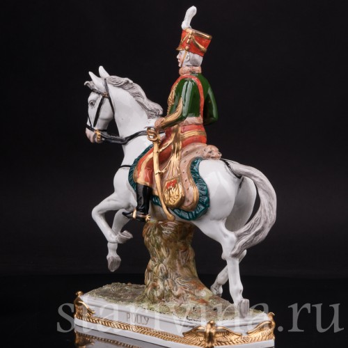Фарфоровая статуэтка всадника Генерал Пюлли Scheibe-Alsbach, Германия, вт пол. 20 века.