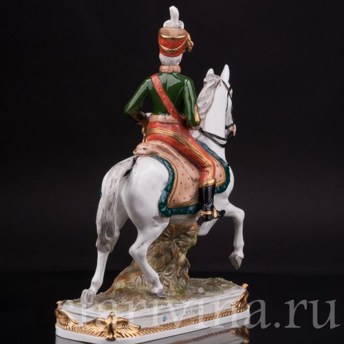 Фарфоровая статуэтка всадника Генерал Пюлли Scheibe-Alsbach, Германия, вт пол. 20 века.