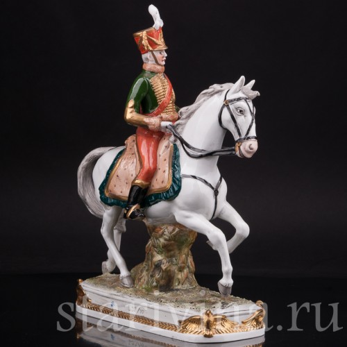 Фарфоровая статуэтка всадника Генерал Пюлли Scheibe-Alsbach, Германия, вт пол. 20 века.