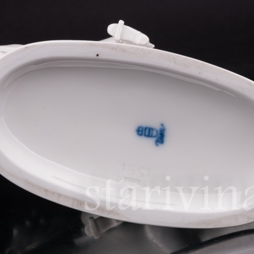 Фарфоровая статуэтка Левада с наездником, испанская школа верховой езды Augarten, Австрия, сер.20 в.