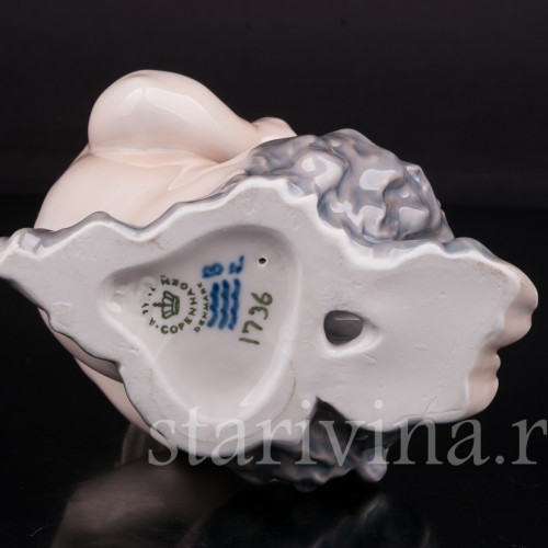 Фигурка из фарфора Фавн играющий на флейте Royal Copenhagen, Дания, 1980 гг.