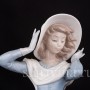 Фарфоровая статуэтка Девушка в шляпе Lladro, Испания, 1970 гг.