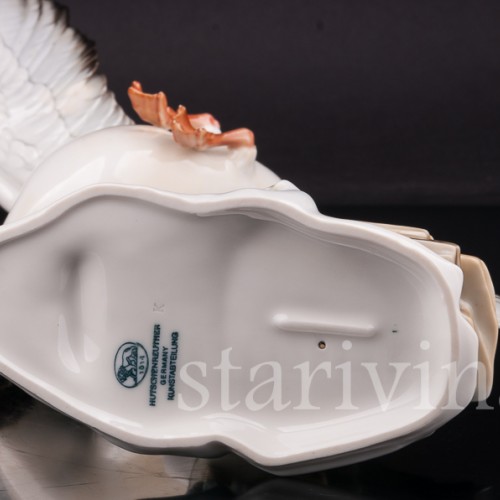 Фарфоровая статуэтка птицы Летящая чайка, Hutschenreuther, Германия, 1970 гг.