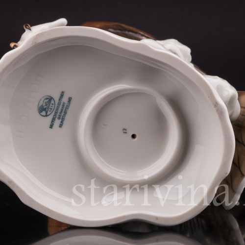 Статуэтка птицы из фарфора Ястреб-перепелятник, Hutschenreuther, Германия, 1970 гг.