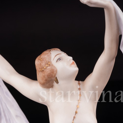 Статуэтка девушки из фарфора Танец, Hutschenreuther, Германия, 1929-39 гг.
