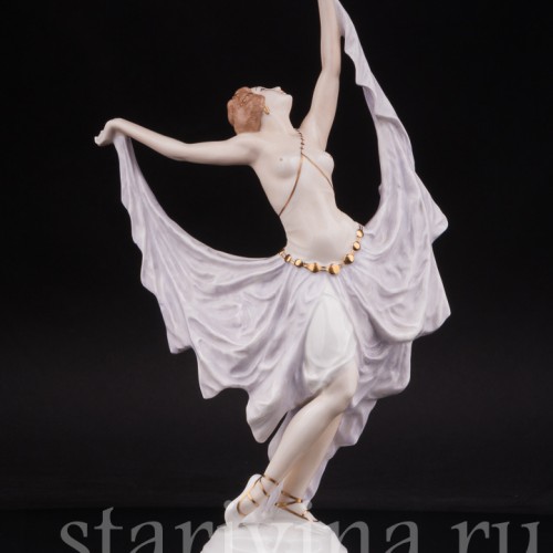 Статуэтка девушки из фарфора Танец, Hutschenreuther, Германия, 1929-39 гг.