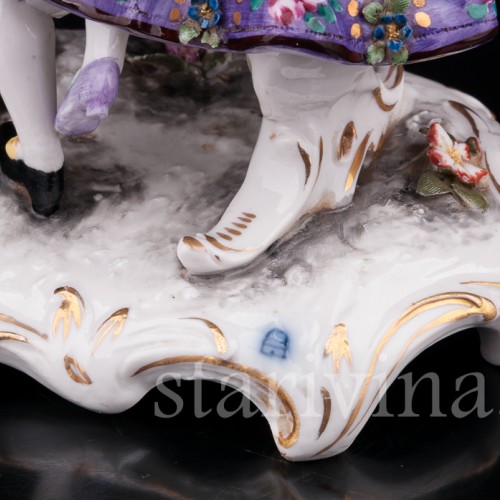 Фарфоровая статуэтка Танцующая пара Ackermann & Fritze, Германия, пер. пол. 20 века.