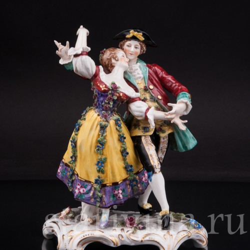 Фарфоровая статуэтка Танцующая пара Ackermann & Fritze, Германия, пер. пол. 20 века.
