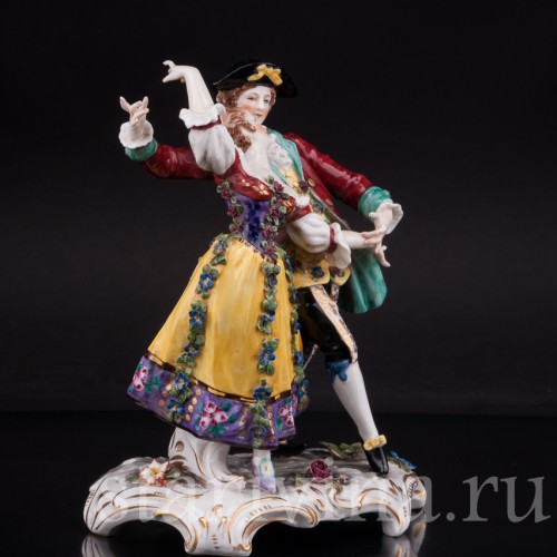 Фарфоровая статуэтка Танцующая пара Ackermann & Fritze, Германия, пер. пол. 20 века.