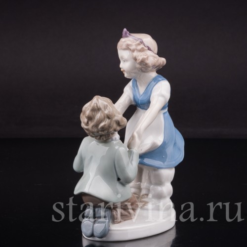 Фарфоровая фигурка Житейская история, Wagner & Apel, Германия, 1951-74 гг.