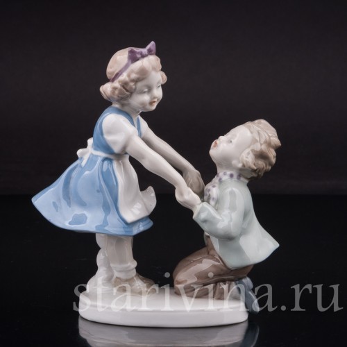 Фарфоровая фигурка Житейская история, Wagner & Apel, Германия, 1951-74 гг.