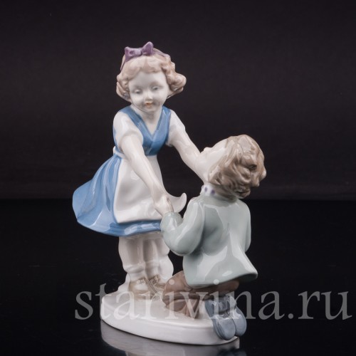 Фарфоровая фигурка Житейская история, Wagner & Apel, Германия, 1951-74 гг.