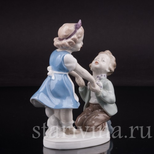 Фарфоровая фигурка Житейская история, Wagner & Apel, Германия, 1951-74 гг.