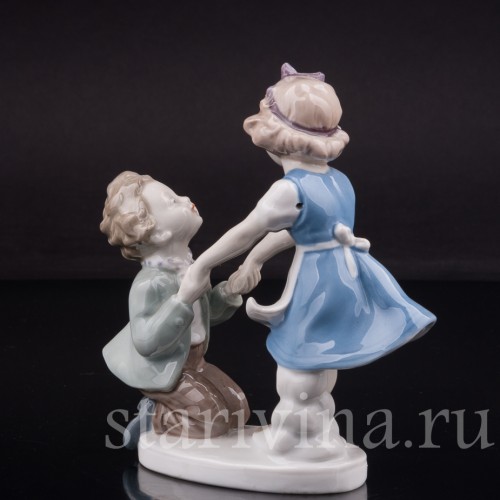 Фарфоровая фигурка Житейская история, Wagner & Apel, Германия, 1951-74 гг.
