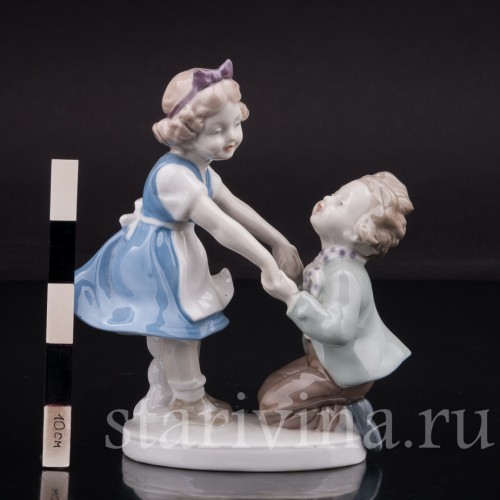 Фарфоровая фигурка Житейская история, Wagner & Apel, Германия, 1951-74 гг.