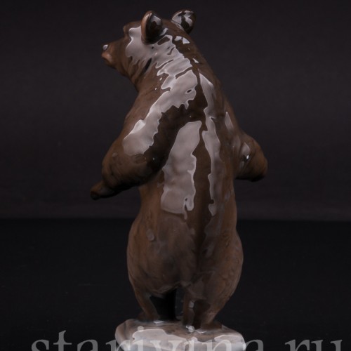 Фарфоровая статуэтка Стоящий медведь, Rosenthal, Германия, 1960 гг.