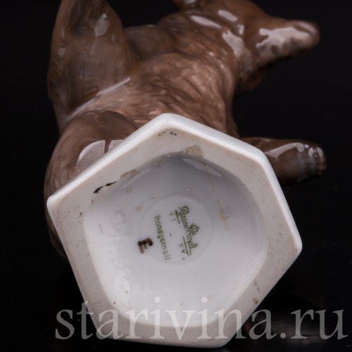 Фарфоровая статуэтка Стоящий медведь, Rosenthal, Германия, 1960 гг.
