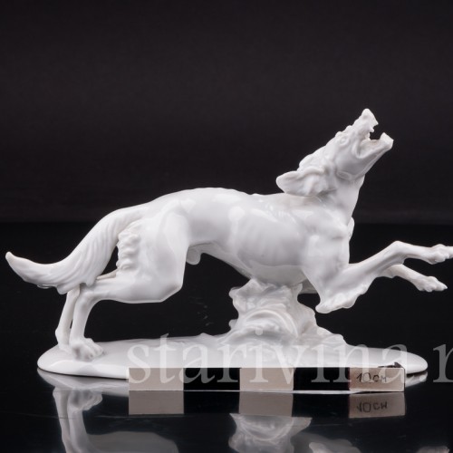 Фарфоровая статуэтка Бегущая собака, Rosenthal, Германия, 1920-30 гг.