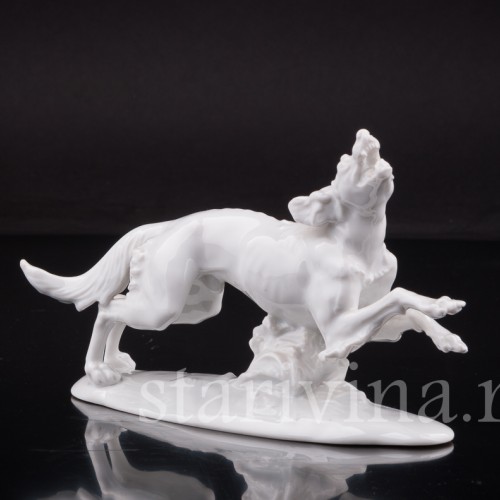 Фарфоровая статуэтка Бегущая собака, Rosenthal, Германия, 1920-30 гг.