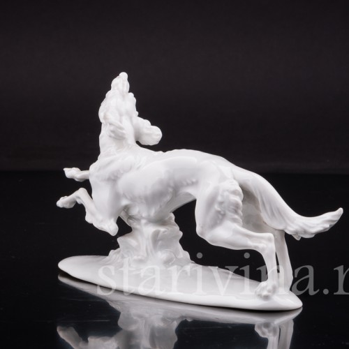 Фарфоровая статуэтка Бегущая собака, Rosenthal, Германия, 1920-30 гг.