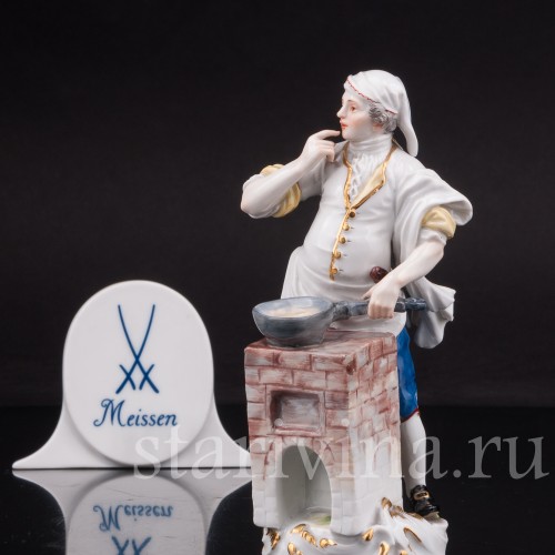 Фигурка из фарфора Повар, Cries de Paris, Meissen, Германия, сер.19 - нач.20 вв.