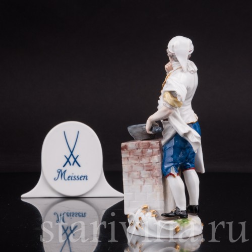 Фигурка из фарфора Повар, Cries de Paris, Meissen, Германия, сер.19 - нач.20 вв.