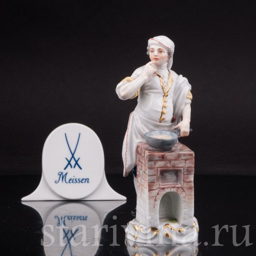 Фигурка из фарфора Повар, Cries de Paris, Meissen, Германия, сер.19 - нач.20 вв.
