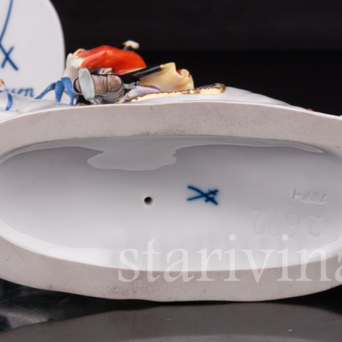 Фигурка из фарфора Кавалер на лошади Meissen, Германия, 1970 г.