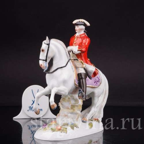 Статуэтка из фарфора Кавалер на коне, Meissen, Германия, 1975 г.