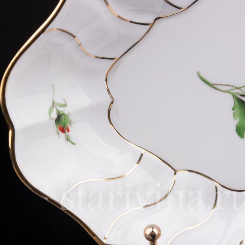 Декоративное фарфоровое блюдо Жёлтый мак Meissen, Германия, 1924-1934 гг.