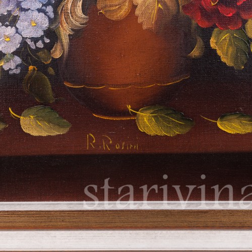 Картина маслом Натюрморт букет в вазе, Германия, вт. пол. 20 в.