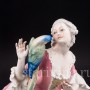 Фарфоровая статуэтка Дама с попугаем Karl Ens, Германия, 1920-30 гг.