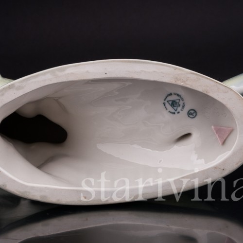 Фарфоровая статуэтка рыбы Хариус, Royal Dux, Чехия, 1990 гг.