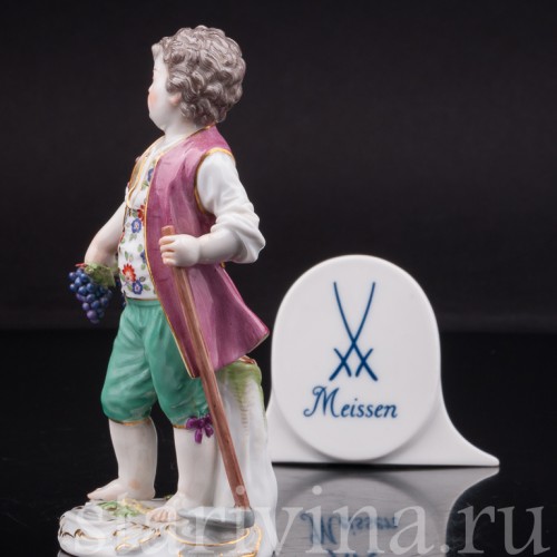 Фигурка из фарфора Мальчик с мотыгой, Meissen, Германия, 1955 г.