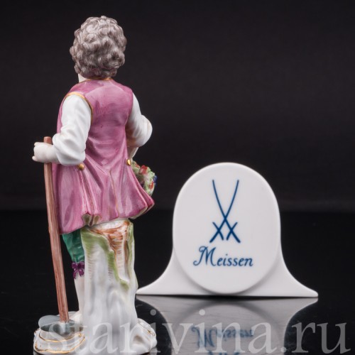 Фигурка из фарфора Мальчик с мотыгой, Meissen, Германия, 1955 г.