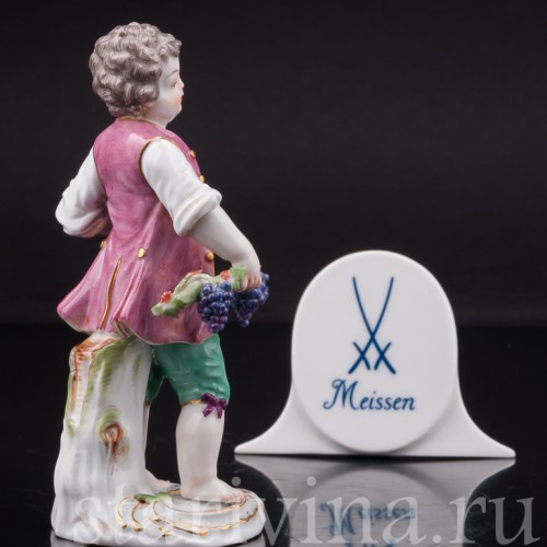 Фигурка из фарфора Мальчик с мотыгой, Meissen, Германия, 1955 г.