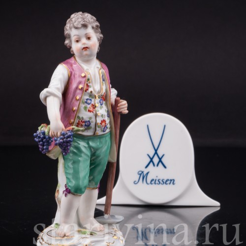 Фигурка из фарфора Мальчик с мотыгой, Meissen, Германия, 1955 г.