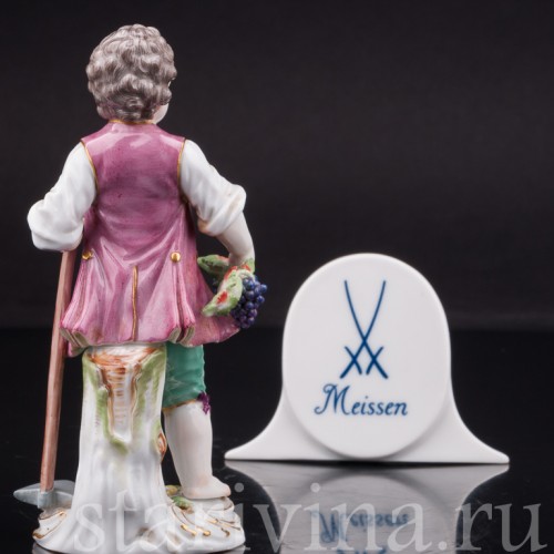 Фигурка из фарфора Мальчик с мотыгой, Meissen, Германия, 1955 г.