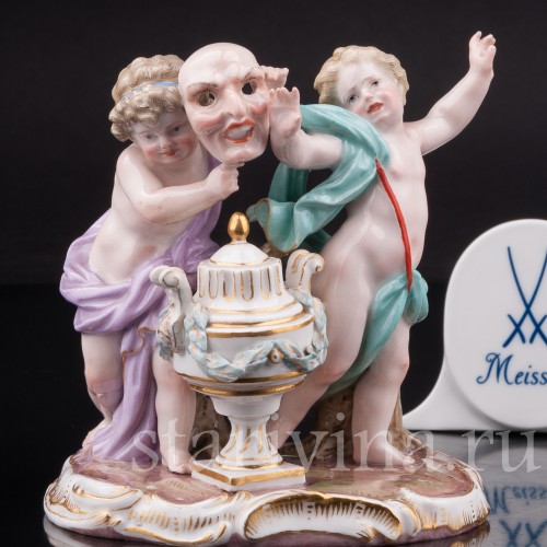 Фарфоровая композиция Аллегория театра, Meissen, Германия, 19 век.