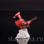 Фигурка птицы из фарфора Красный кардинал, миниатюра, Goebel, Германия, до 1991 г.