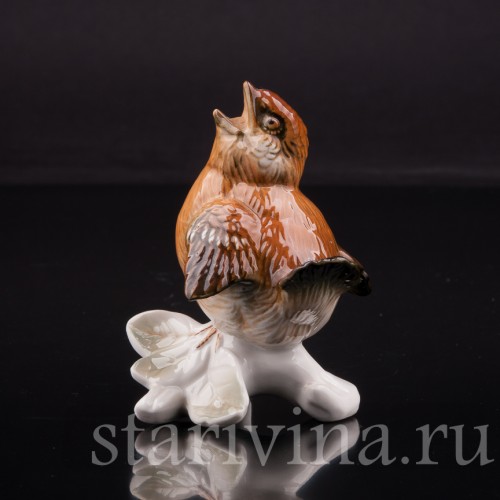 Фарфоровая фигурка птицы Птенец, Karl Ens, Германия, вт. пол. 20 века.